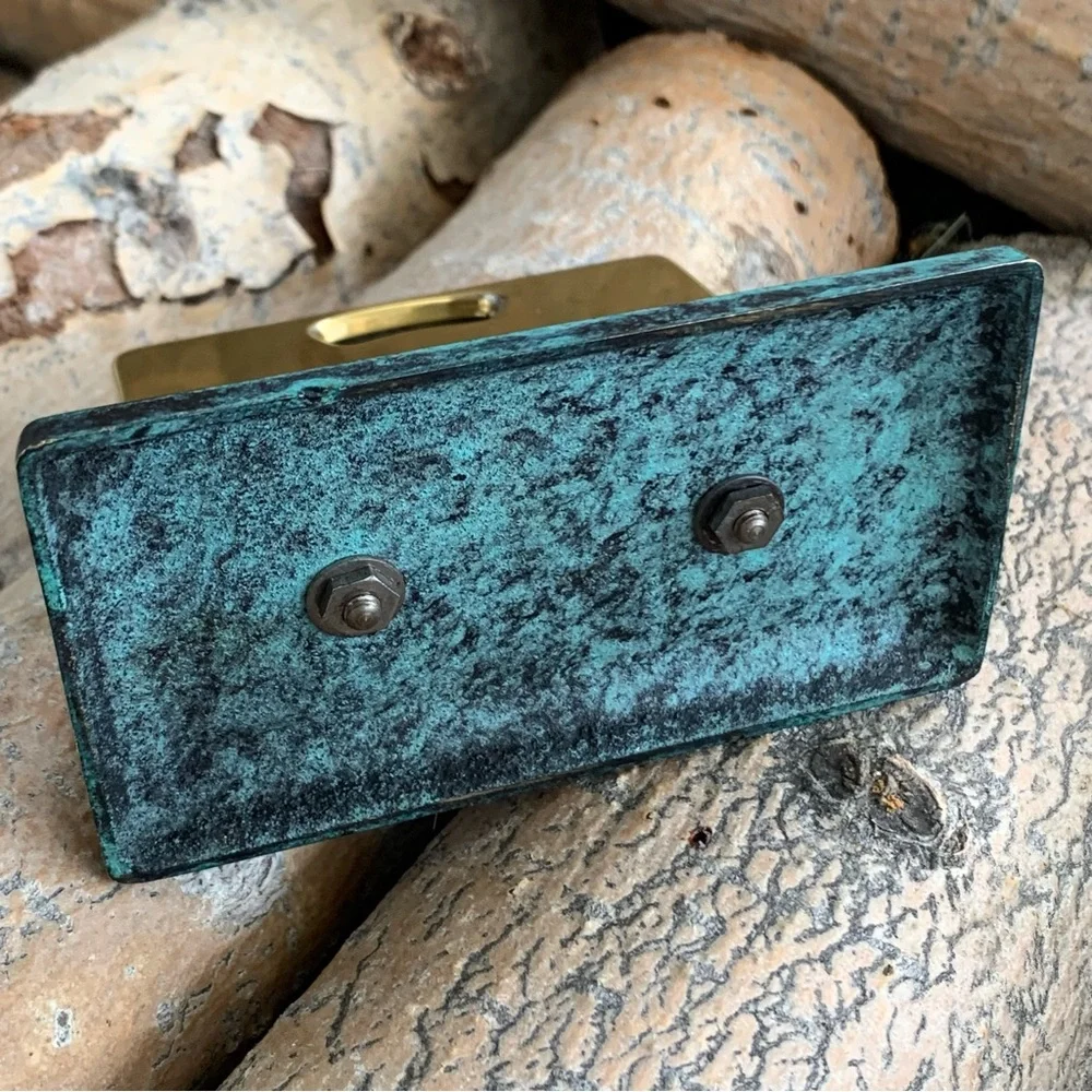 Vintage 40s Jakob Maul Brass & Marble Perpetual Desk Calendar EUC